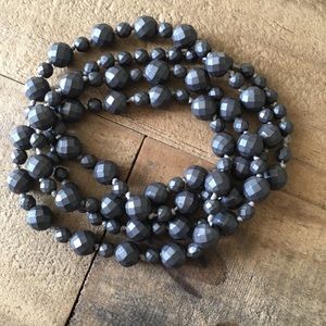 Faceted matte pyrite necklace